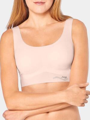 Sloggi Soft Laser Cut Wireless Bra Zero Feel Top Ecru Overbust Ivory Women