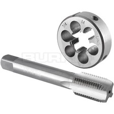 3/4"-14 UNS Tap and Die Set Right Hand, 3/4 x 14 UNS Thread Tap and Round Die