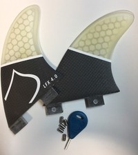 Liquid Force Carbon Honeycomb Wakesurf Fins - Med