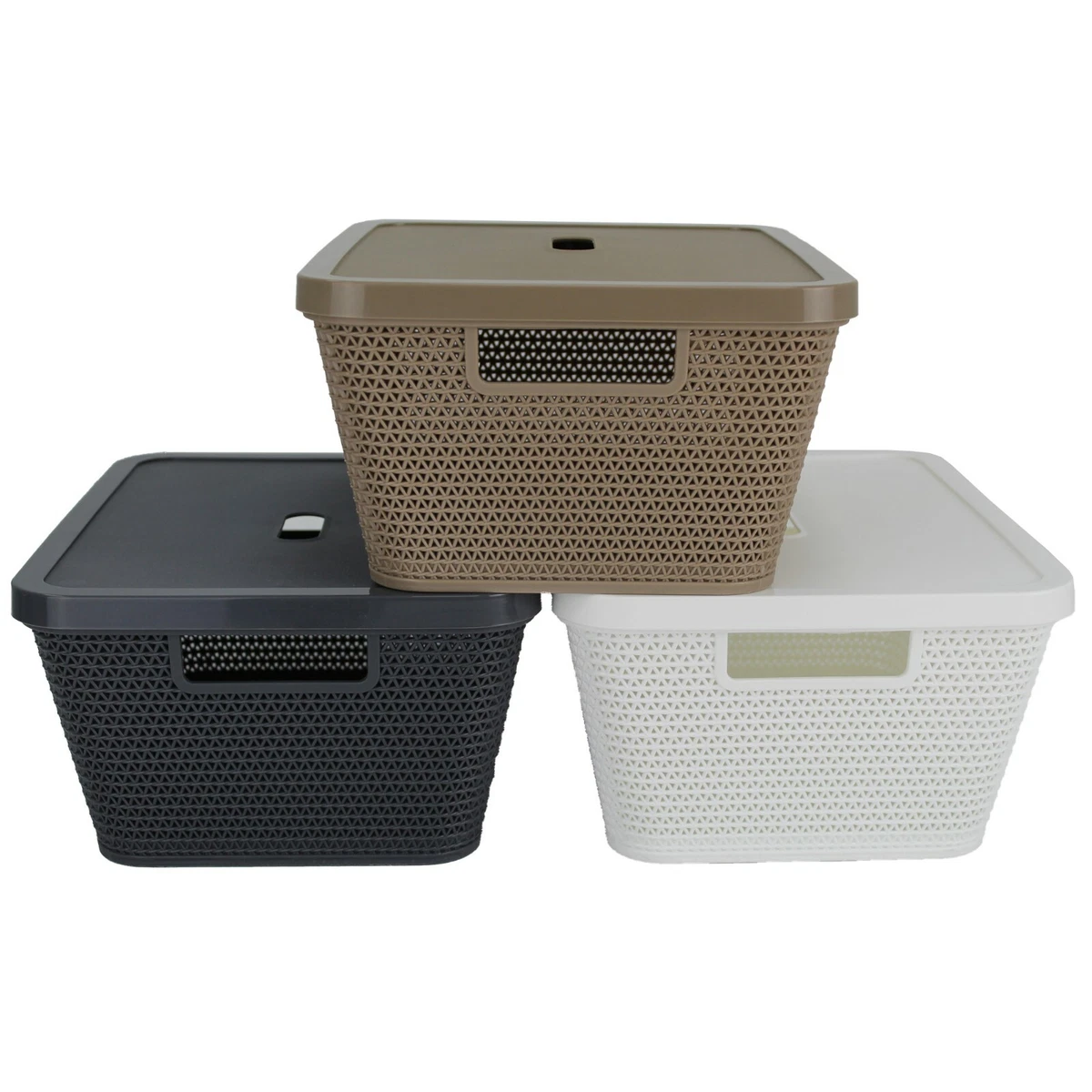 Plastic rattan storage boxes outlet