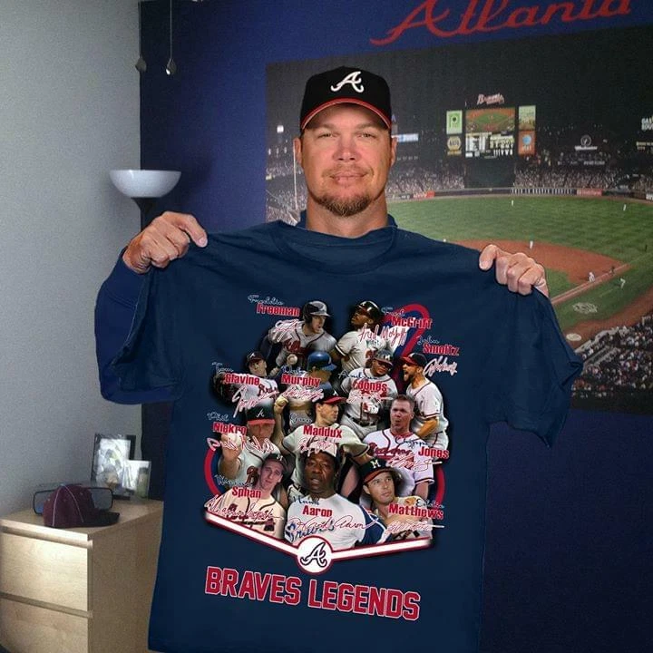 Atlanta Braves Legend Champions Mlb Baseball East Division Men Women Fan  T-Shirt