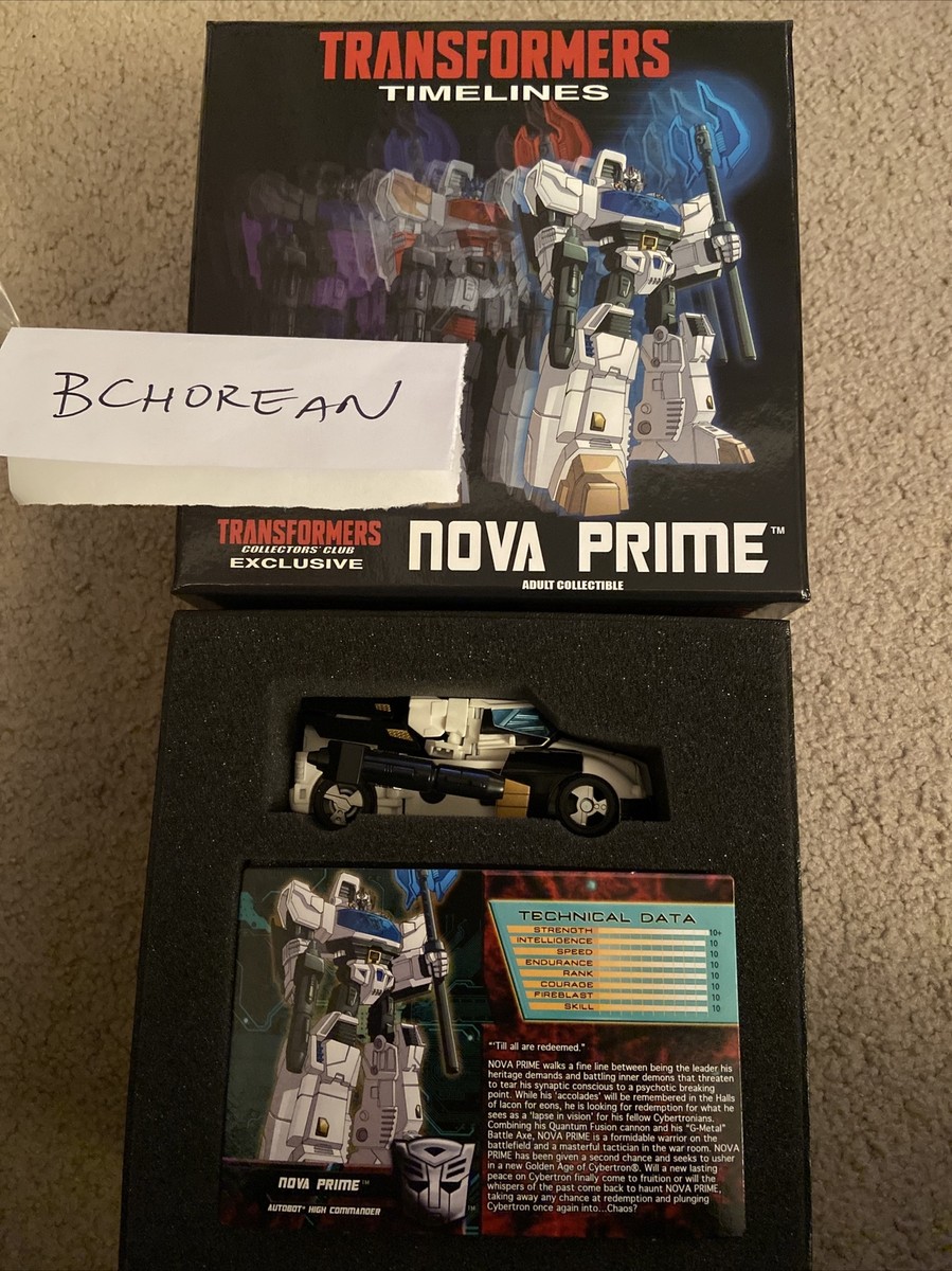 Transformers TFCC NOVA PRIME Collectors Club Exclusive Botcon