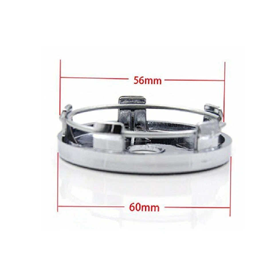 4x 56mm/60mm 2.36" ABS Aluminio Negro Rojo Calavera Llanta Tapa Central Foto 2 de 4