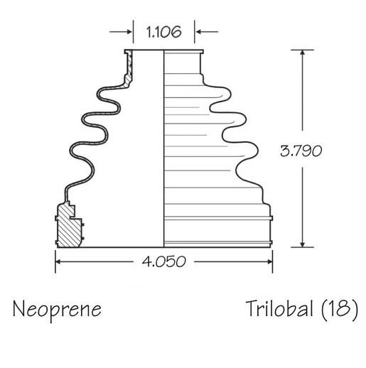 Juego de 4 kit de arranque eje CV delantero interior exterior para Toyota Tacoma 2005-23 4x4 Foto 4 de 4