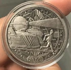 1900 1oz .999 Silver Hobo Nickel Series Antiqued Art Round - The Trains