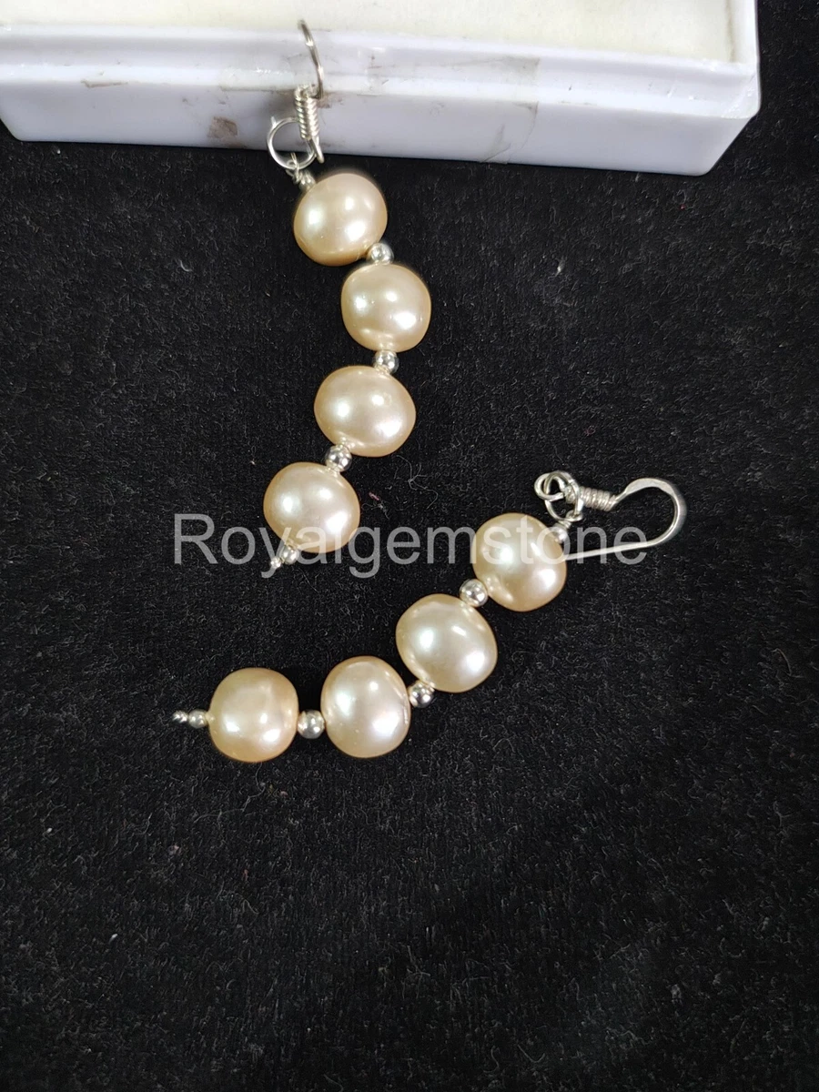 Rosario argento 925 perle di fiume ovali bianche | vendita online su