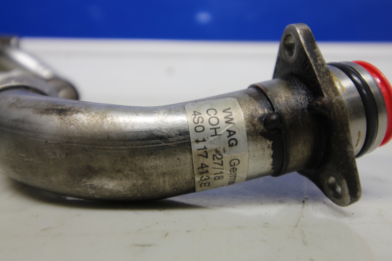 17-21 AUDI R8 V10 PLUS RWS OEM ENGINE OIL TANK PIPE HOSE 4S0117413E