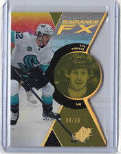 2023-24 UD SPX RADIANCE FX ROOKIE GOLD PARALLEL 84/99 TYE KARTYE #RFX-92 KRAKEN