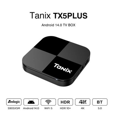 Tanix TX5 Plus Android 14 Smart TV Box with Remote Control, Amlogic S905X5M Qua