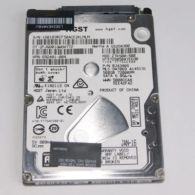 HGST 500GB 7200RPM SATA Drive - Z7K500-500 - Image 1 of 2