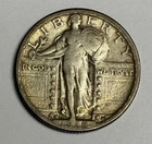 VF 1918-S Standing Liberty Silver Quarter, Very Fine All Original Tone Type Coin
