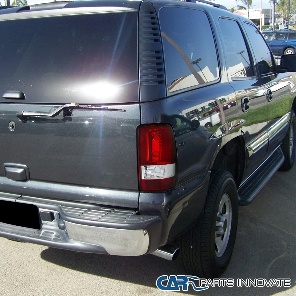 Fits 2000-2006 Chevy Tahoe Suburban GMC Yukon Denali Red Tail Lights Brake Lamps Foto 3 de 4