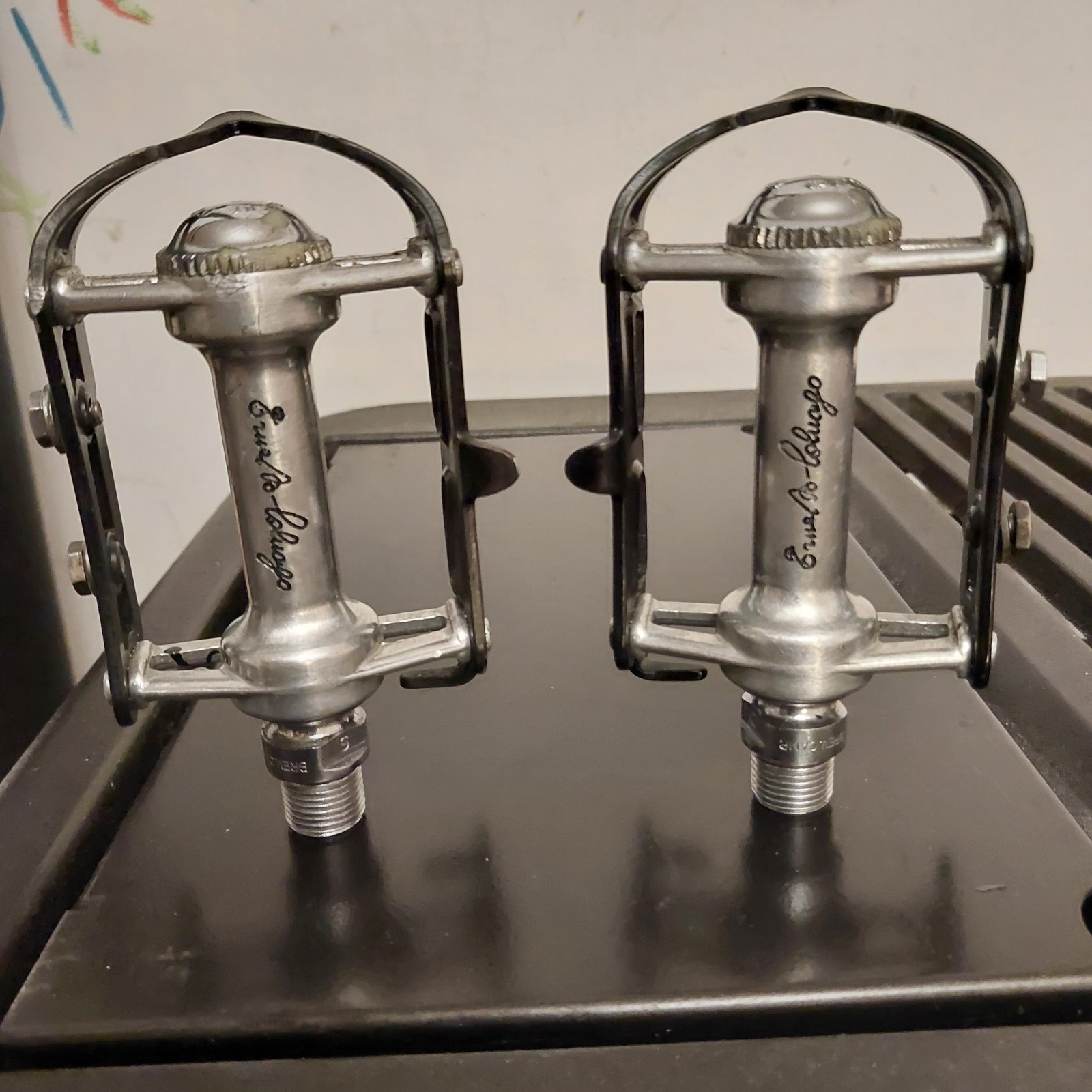 Pédales Campagnolo Super Record – Titane – Vintage – Légères – Fabriquées En Italie