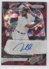 2020 Panini Prizm Rookie Burgundy Cracked Ice 1/25 Willi Castro #RA-WC Auto 0a4s