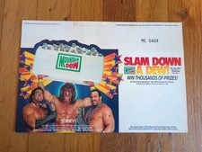 WWF Mountain Dew Store Display Sign Beefcake Hercules Ultimate Warrior WWE AEW