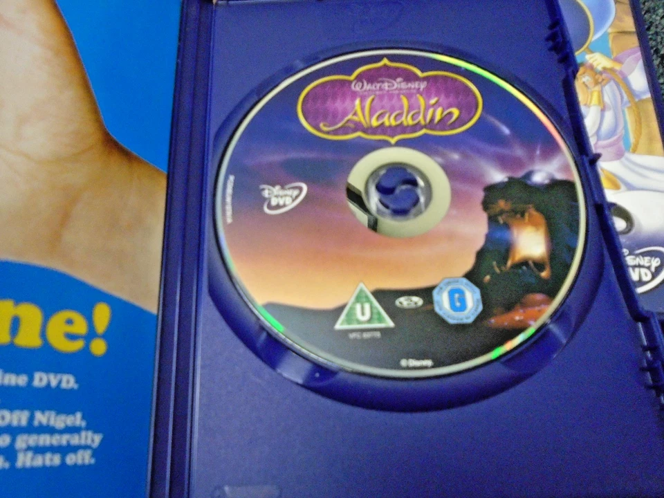 Disney's Aladdin Trilogy (1992) - Robin Williams - 3x DVD - Region 2 - VGC - Image 4 of 4