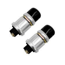 2 PCS Push Button Momentary Starter Switch, 12/24V Engine Start Ignition, Black