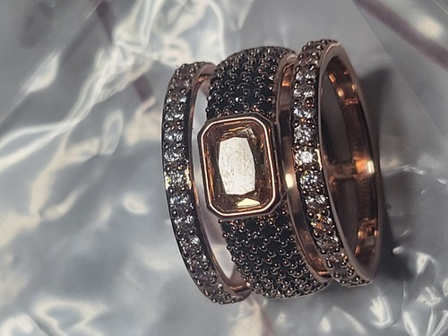 Bomb Party diamond cz rose gold plated ring size 5 Bound To Be Yours April 2025 - Picture 5 of 9