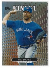 R.A. Dickey 2013 Topps Finest Orange Refractor #/99