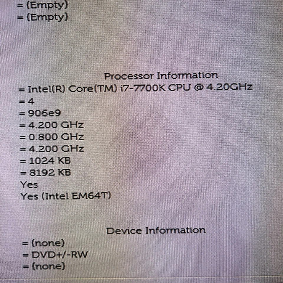 Intel Core i7-7700K 4.2ghz CPU •7th Gen LGA1151 Z270 SR33A TESTED! - Image 3 of 3