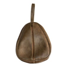 Vintage Celebrity NYC 1960s Travel Bag Brown Leather
