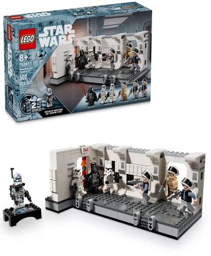 LEGO Star Wars Boarding the Tantive IV Buildable Toy Playset 75387, 502 Pieces