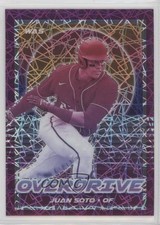 2021 Panini Chronicles Overdrive Purple Velocity Prizm Juan Soto #13 0ym4