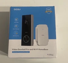 AOSU Waterproof Video Doorbell Ultra with 5MP Ultra HD Camera and HomeBase