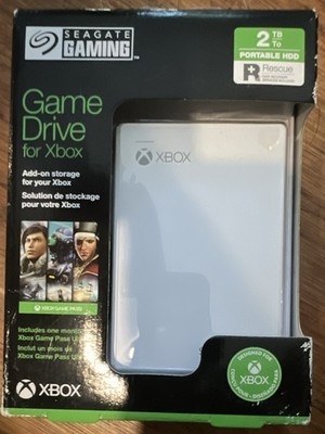 Seagate Game Drive for Xbox 2TB External HDD USB 3.0 White STEA2000417