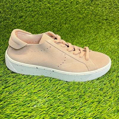 Ecco Street Tray Womens Size 7 Beige Casual Walking Suede Lace Up Shoes Sneakers