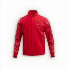 Pro Standard MLB Chicago White Sox Classic Triple Red Wool Men's Varsity Jacket