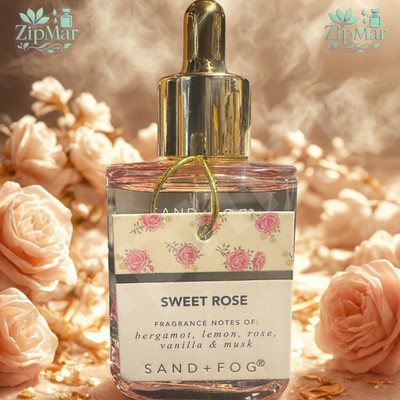 Sand + Fog Sweet Rose EDP Oil 1.7 oz Perfume Dropper Bergamot Vanilla Musk Scent
