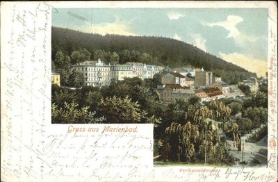Mariánské Lázně Czech Republic Bohemia Ferdinandstrasse Bohemia