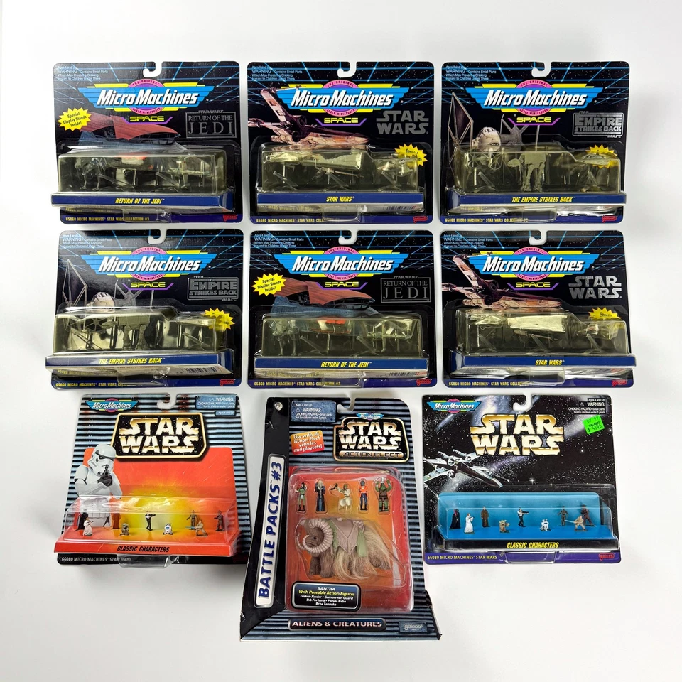 Star Wars Micro Máquinas Lote de 11 Juegos Sellados Colección Vintage Galoob Años 90 Foto 2 de 4