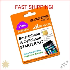 SpeedTalk Mobile Pre-Paid SIM Card Starter Kit – No Contract Wireless Plans from