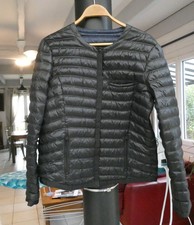 VESTE DOUDOUNE NOIRE SANS COL TAILLE L