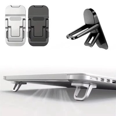 2 Stück Faltbar Laptop Ständer Tragbar Verstellbar Notebook Riser Selbstklebend