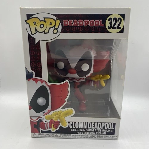 Funko Pop Marvel Clown Deadpool Bobblehead Toy Figure #322