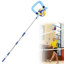 Volleyball Spiking Trainer - Adjustable Length 62" to 85", Ideal for Serving,...