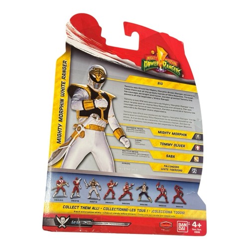 Figura Mighty Morphin Power Rangers Super Megaforce Action Hero White Ranger - Imagen 3 de 4