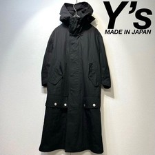 Vintage Y's Ys Yohji Yamamoto Hooded Half Sleeve Design Nylon Coat 2 Japan