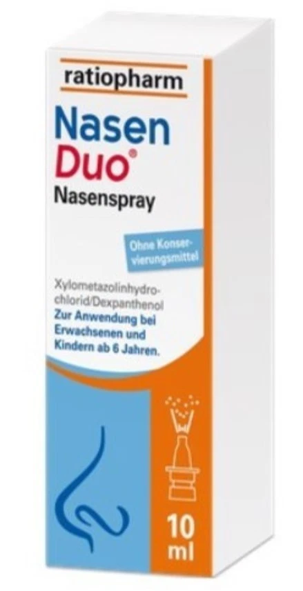 NASENDUO Nasenspray ratiopharm 10ml Erwachsene 10 ml PZN 12521543 AICP