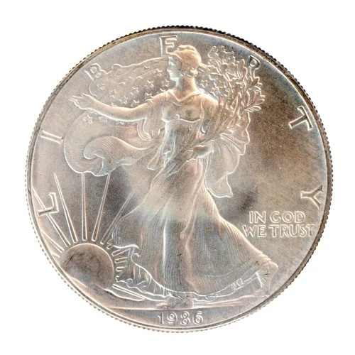 1986 American Silver Eagle $1 1 oz .999 Fine Silver Coin