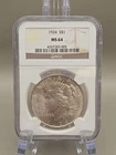 1924 Peace Silver Dollar $1 - NGC MS64