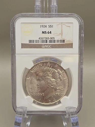 1924 Peace Silver Dollar $1 - NGC MS64
