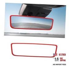Red Silicone Auto Rearview Mirror Frame - Car Rear View Mirror Protector Frame