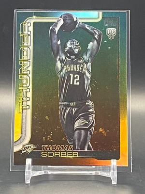 #ad 2025 26 Topps Thomas Sorber Rookie Blackout #215 Black Friday OKC Thunder RC $2.99