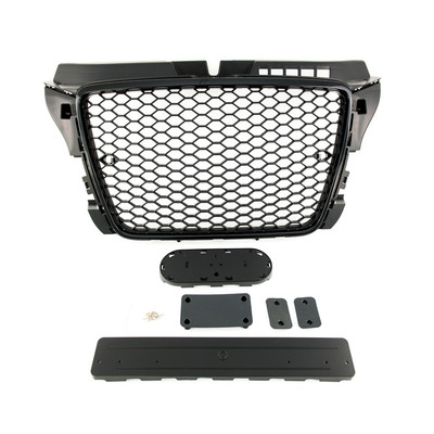 Kühlergrill Wabengrill Schwarz Glanz passt Passend für Audi A3 8P Facelift 08-13