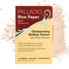 Oil Absorbing Rice Paper Blotting Sheets for Oily Skin 40 Count Pack