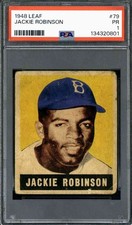 1948 Leaf #79 Jackie Robinson (Centered) - PSA 1